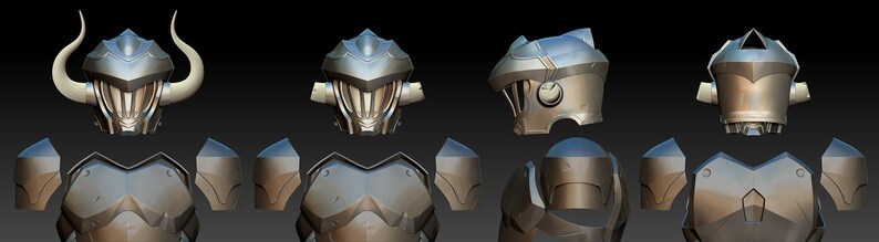 Goblin Slayer Full armor and sword for 3D print Digital file for 3d print