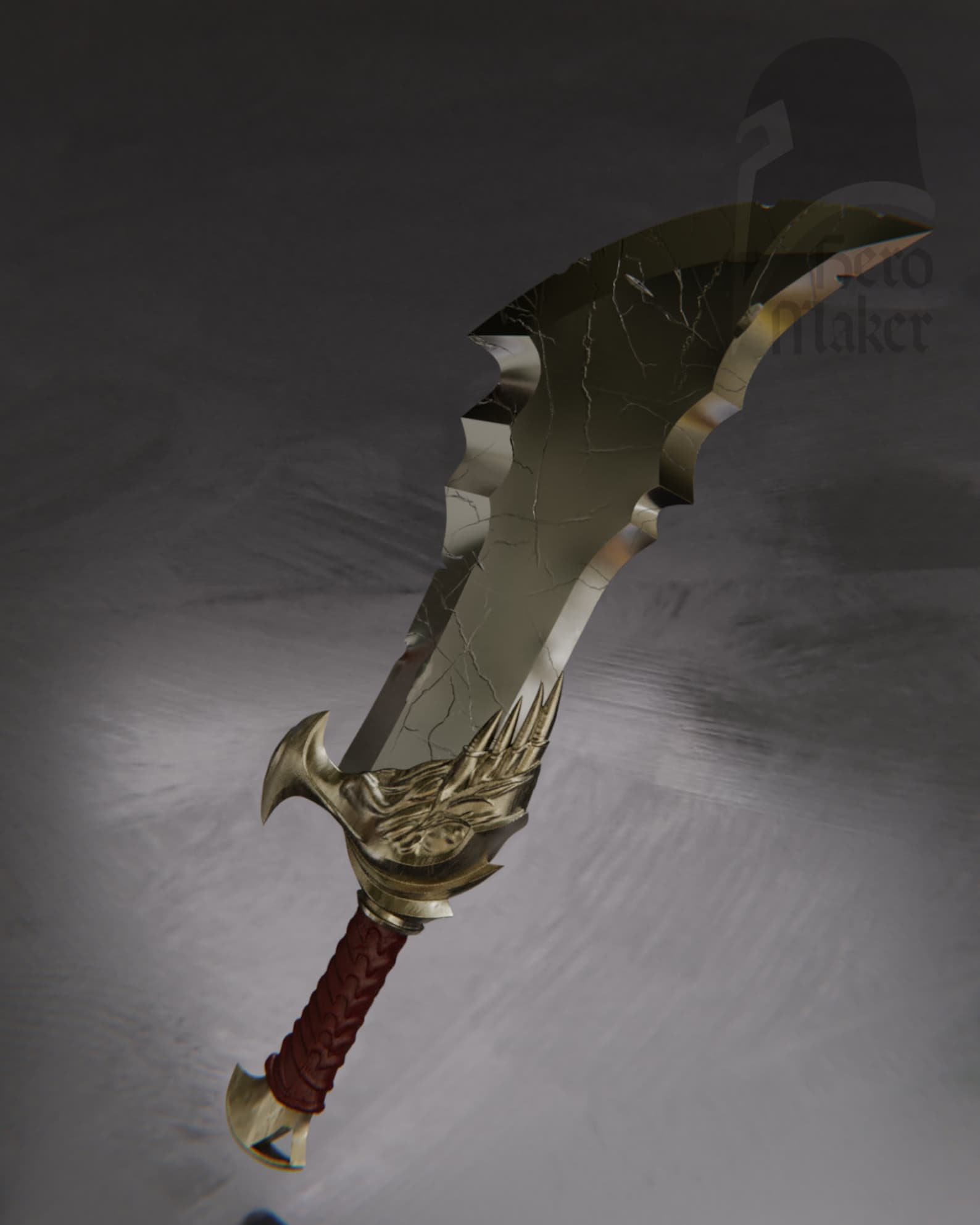 Blade of Chaos Lvl 1 Based for 3d Printingdigital File for Etsy UK