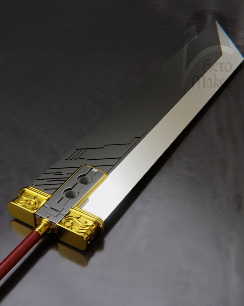 Buster sword Final fantasy 7 series for 3D printingDigital file for 3d print image 1