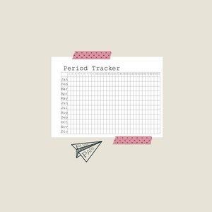 Micro HP Period Tracker, planner, agenda, tracker, monthly tracker