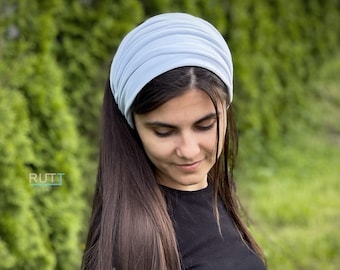 6 en 1 cubierta para la cabeza Diadema de terciopelo elástico\Estilo de capucha\Cubierta de redecilla\Banda voluminizadora\Envoltura larga para la cabeza, cierre de cierre 15 colores