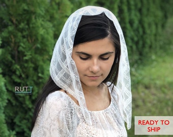 Soft Church Pizzo Fascia Kerchief Testa Multi-style Latino Mass Head Covering Catolic Veil 6 colori