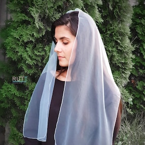 Church Plain Scarf head covering Orthodox veils Catholic veil Church or Chapel veil Religion mantilla RUTTSHOP Christian scarf 70 colors