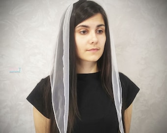 Pañuelo cristiano suave para la cabeza, para cubrir la cabeza, para iglesia, para velos ortodoxos, para velo católico, para velo cristiano, para rezar, RUTTSHOP
