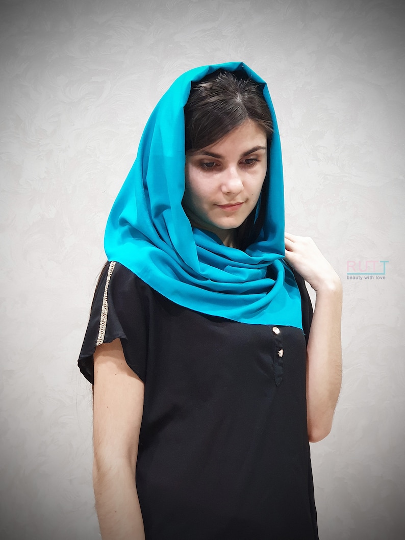 Soft Cotton Scarf Church Head Covering Catholic Head Wrap for Etsy