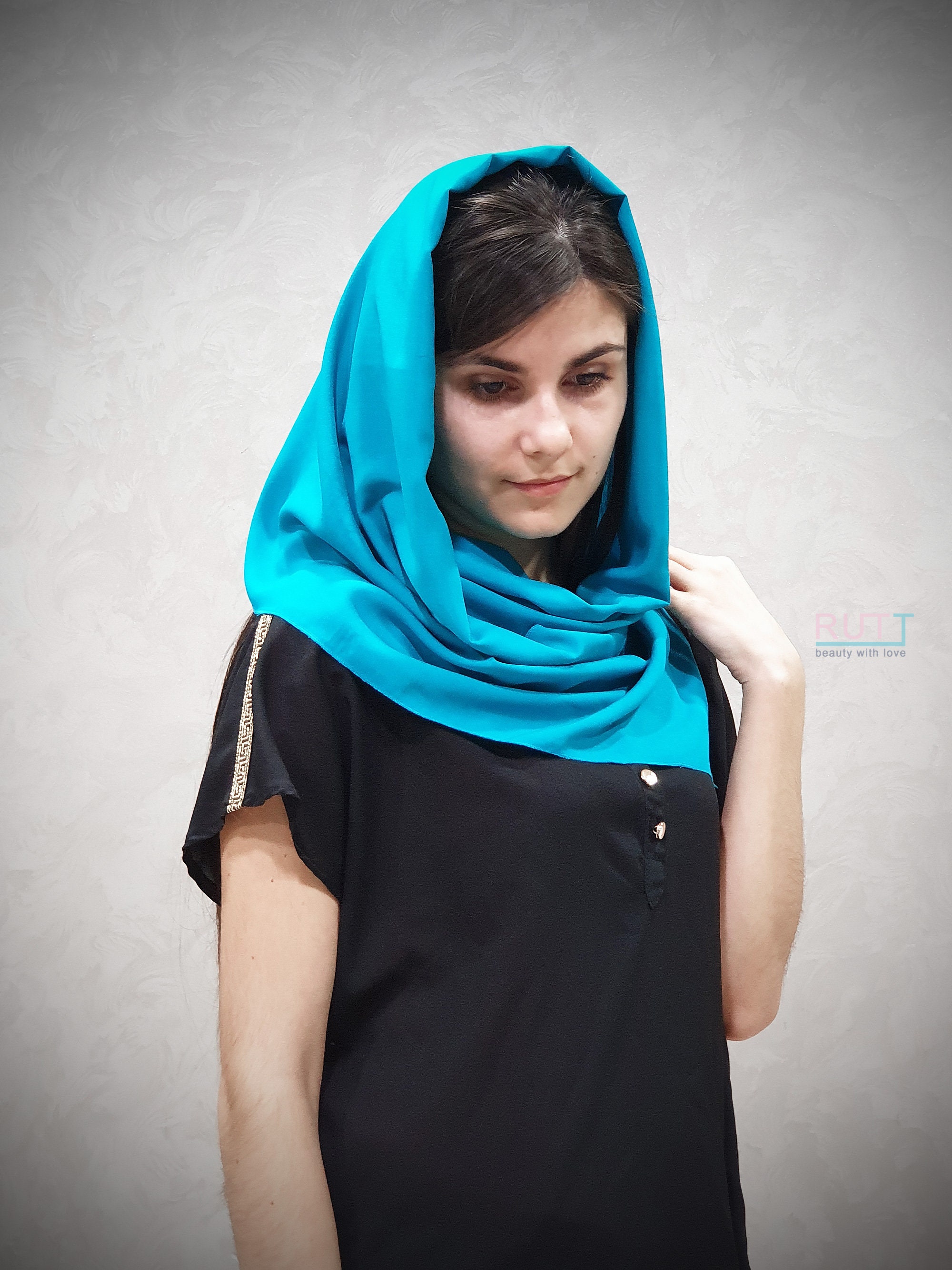 Soft Cotton Scarf Church head covering Catholic head wrap Etsy