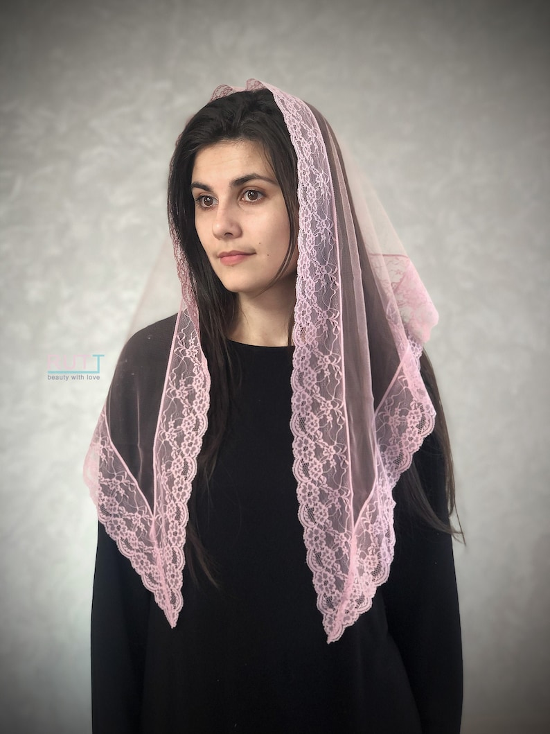Scarf head Church Scarf head covering Orthodox veils Catholic Etsy