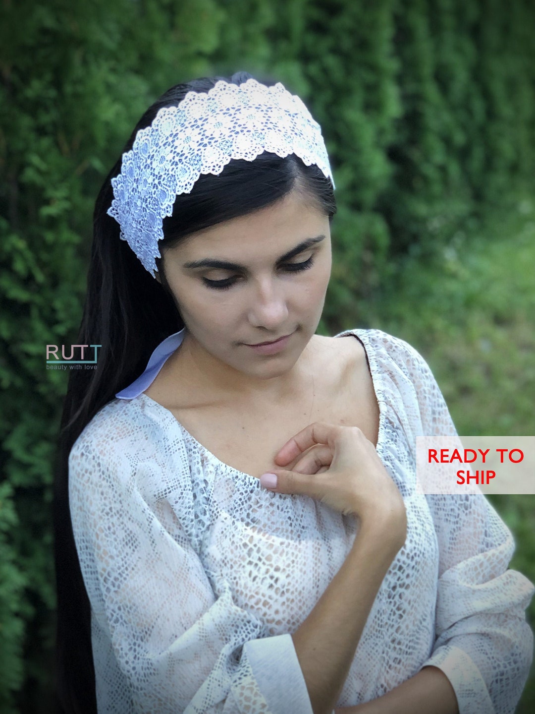 Christian Head Covering Lace Headband Orthodox Veils Catholic Etsy