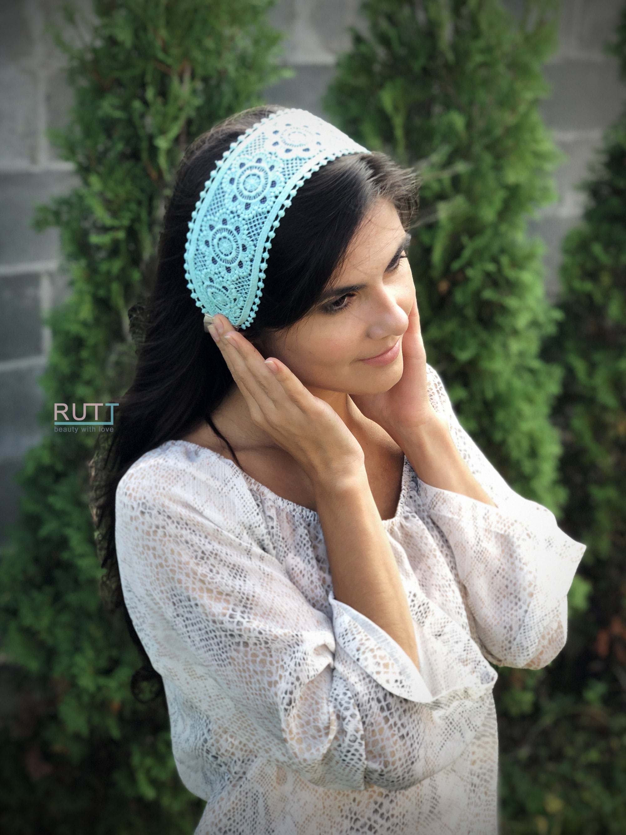 Lace Headband Church Head Covering Orthodox Church or Chapel Head