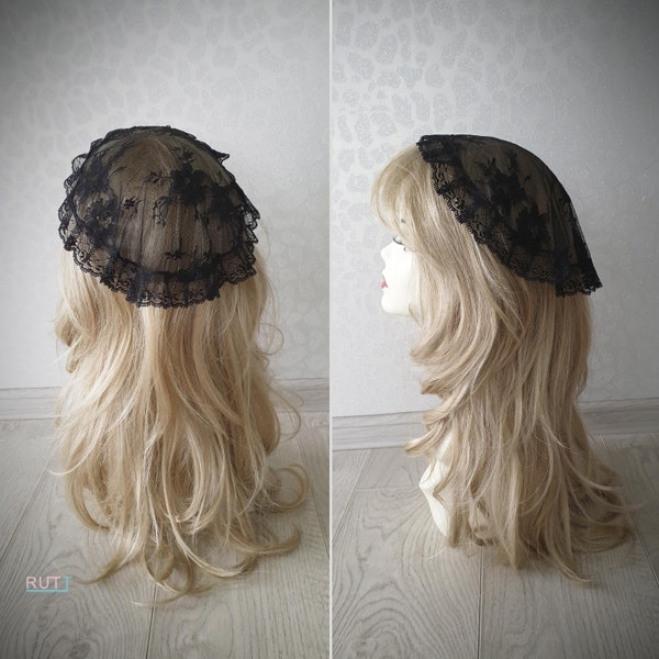 Round Cap Veil Etsy