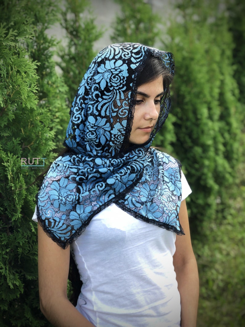 Church Scarf head covering Orthodox veils Catholic wrap Church Etsy