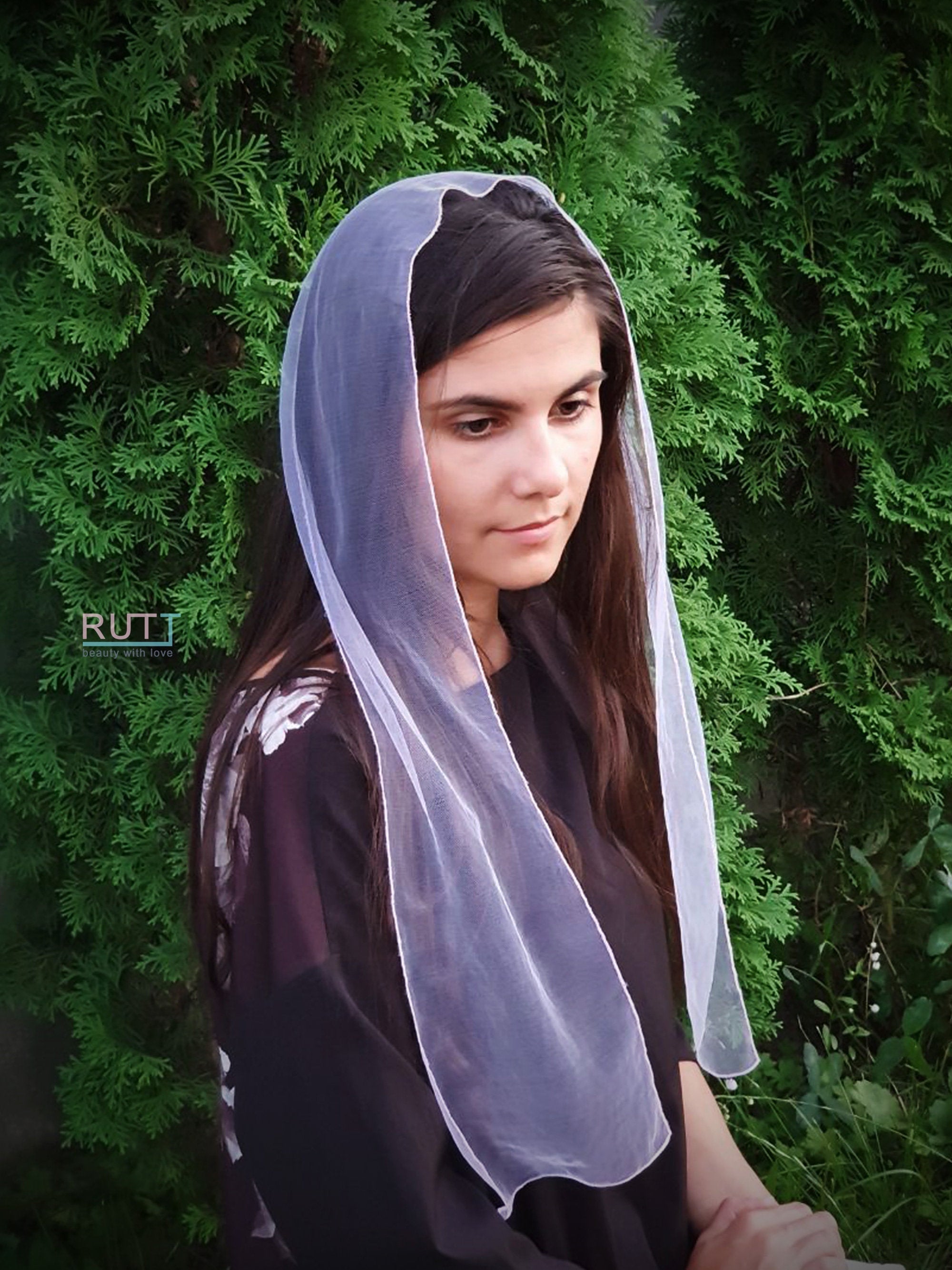 Witte Vrouwen Spaanse Mantilla Kant Katholieke Sluier Kapel Sjaal Voor Kerk Sjaal Hoofd Bedekking Sjaal Massa Sjaal Moslim Vrouw Sluier