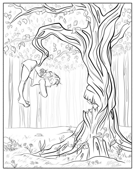 Enchanted Forest Coloring Page