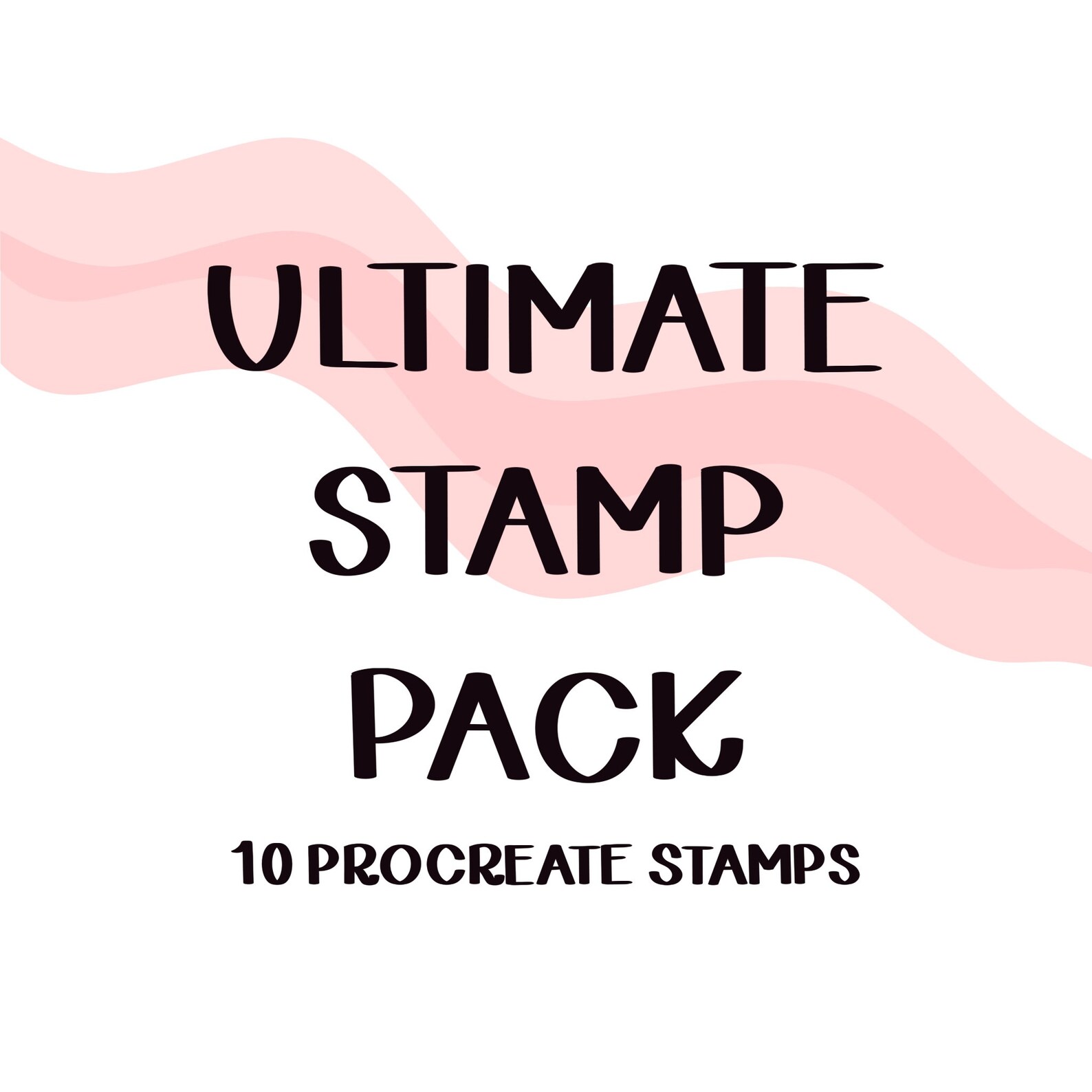 DIGITAL Ultimate Stamp Pack// 10 Procreate Stamps// Procreate Etsy