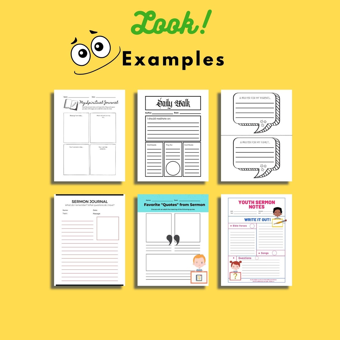 Printable Children's Sermon Notes , Sermon Notes for Kids, Printable ...