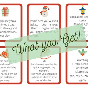 Christmas Scavenger Hunt Clue Cards, Christmas Treasure Hunt Clues ...