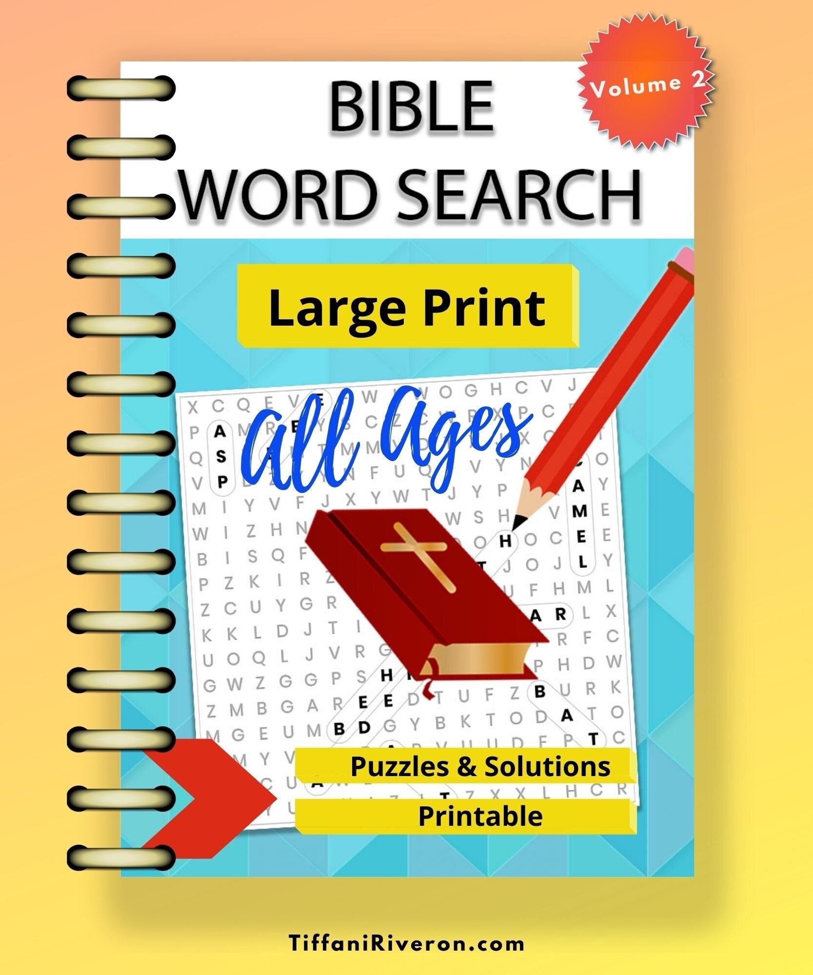Large Print Bible Word Search Puzzle Book Printable for Adults and Children of All Ages, Elderly, and Teens- Volume 2 Psalms Crossword Gift - Etsy for Free Printable Bible Word Searches For Adults Large Print