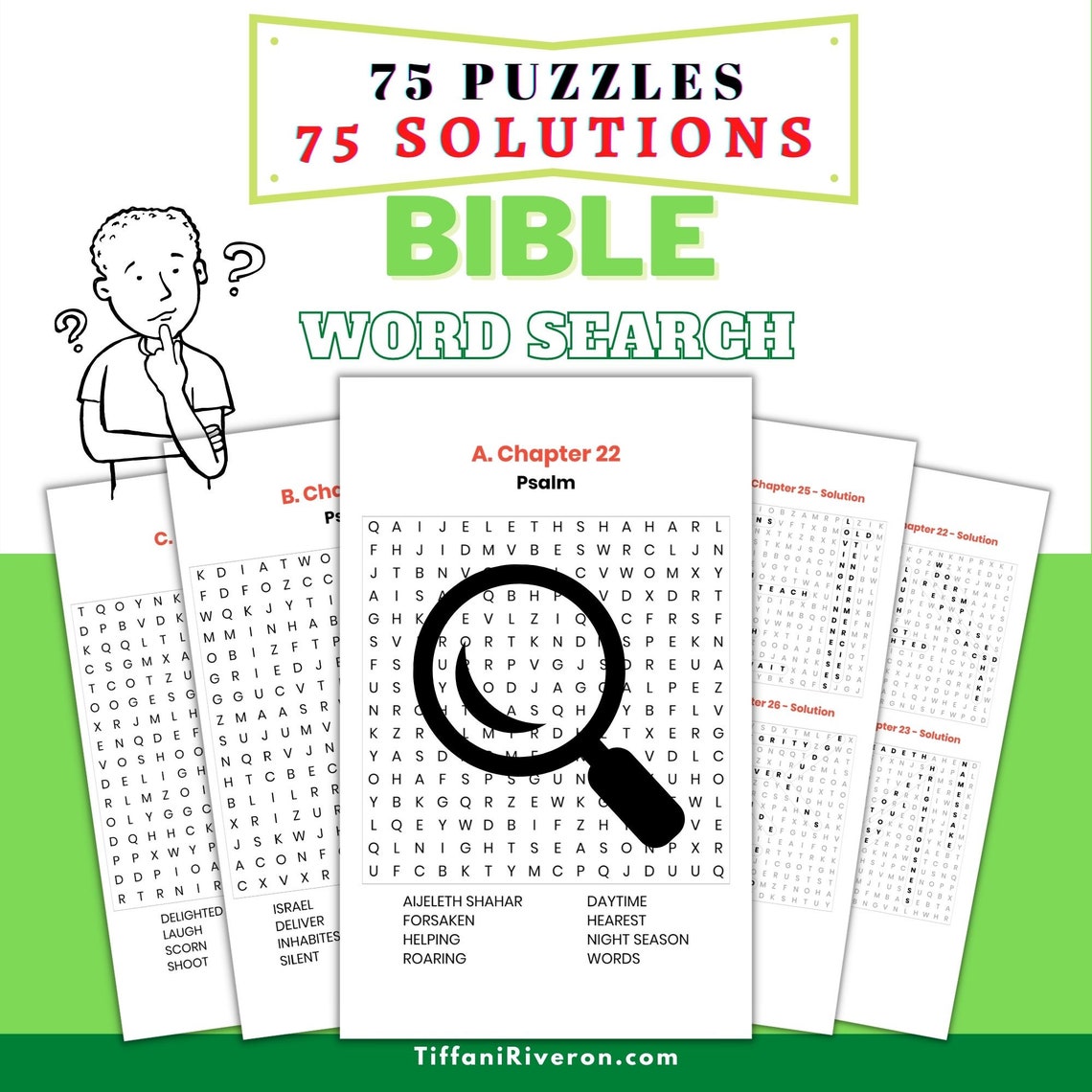 Large Print Bible Word Search Puzzle Book Printable for Adults and ...