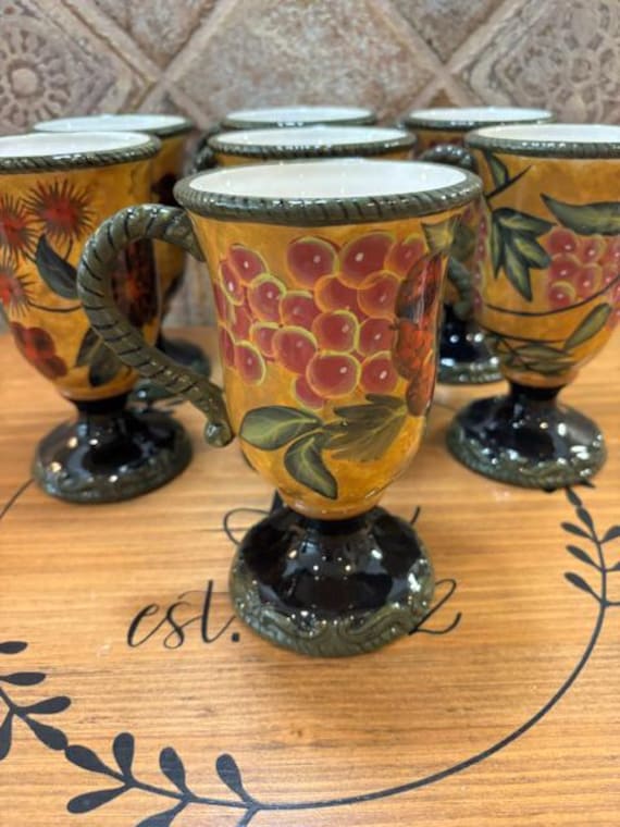 Certified International Renaissance Pattern Pedestal Mugs - COST is per MUG