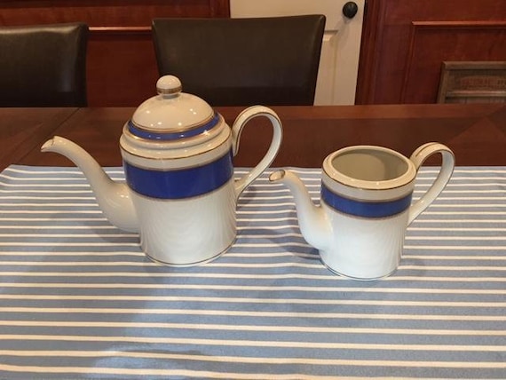 Fitz and Floyd Renaissance 6" Coffee Pot (with lid) and 5" Coffee Pot (no lid)