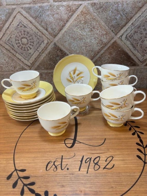 Century Service Autumn Gold USA Cups and Saucers - PRICE is per ITEM