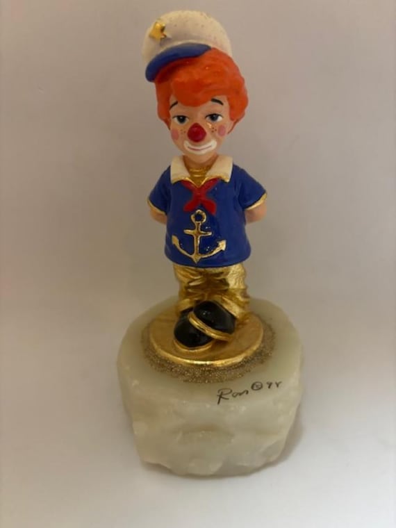 VTG Little Mate Sailor Clown Sculpture by American Artist Ron Lee signed dated 1994
