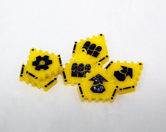 SW Legion VEHICLE DAMAGE Acrylic Tokens