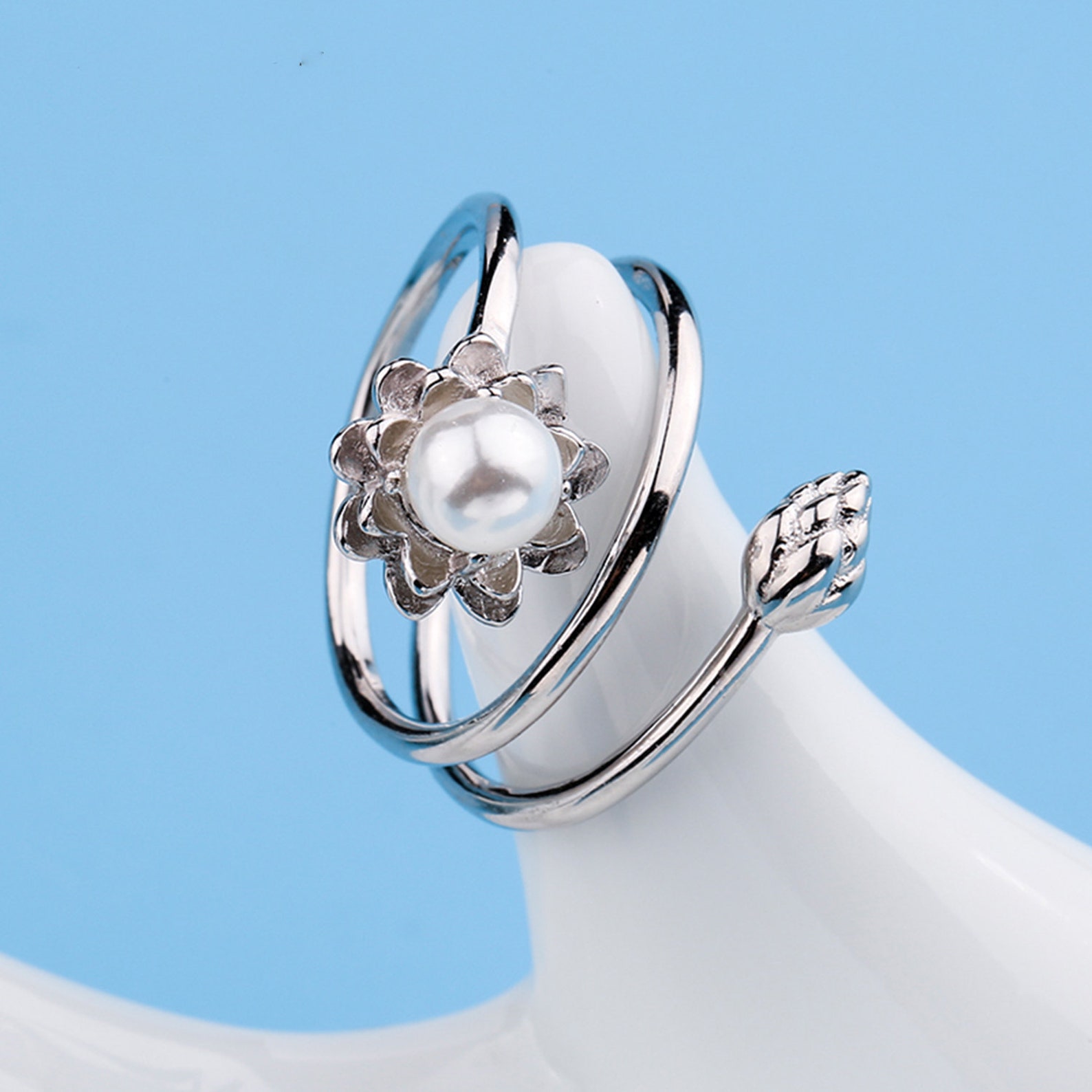 Spiral spring ring Simple ring base Diamondinlaid Ring Etsy