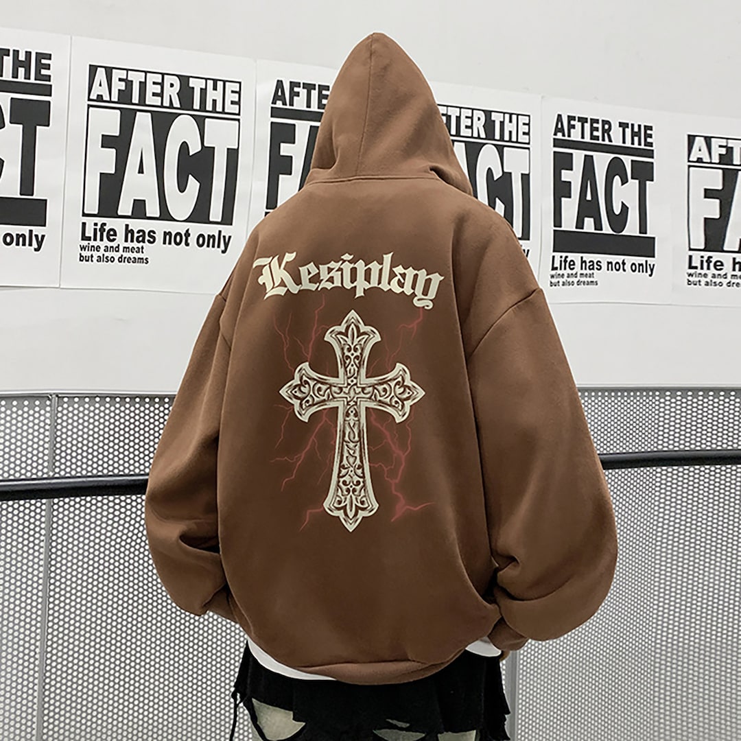 Oversized Hoodie Brown Zip Up Hoodie Y2k Jeans Brown Hoodie Y2k