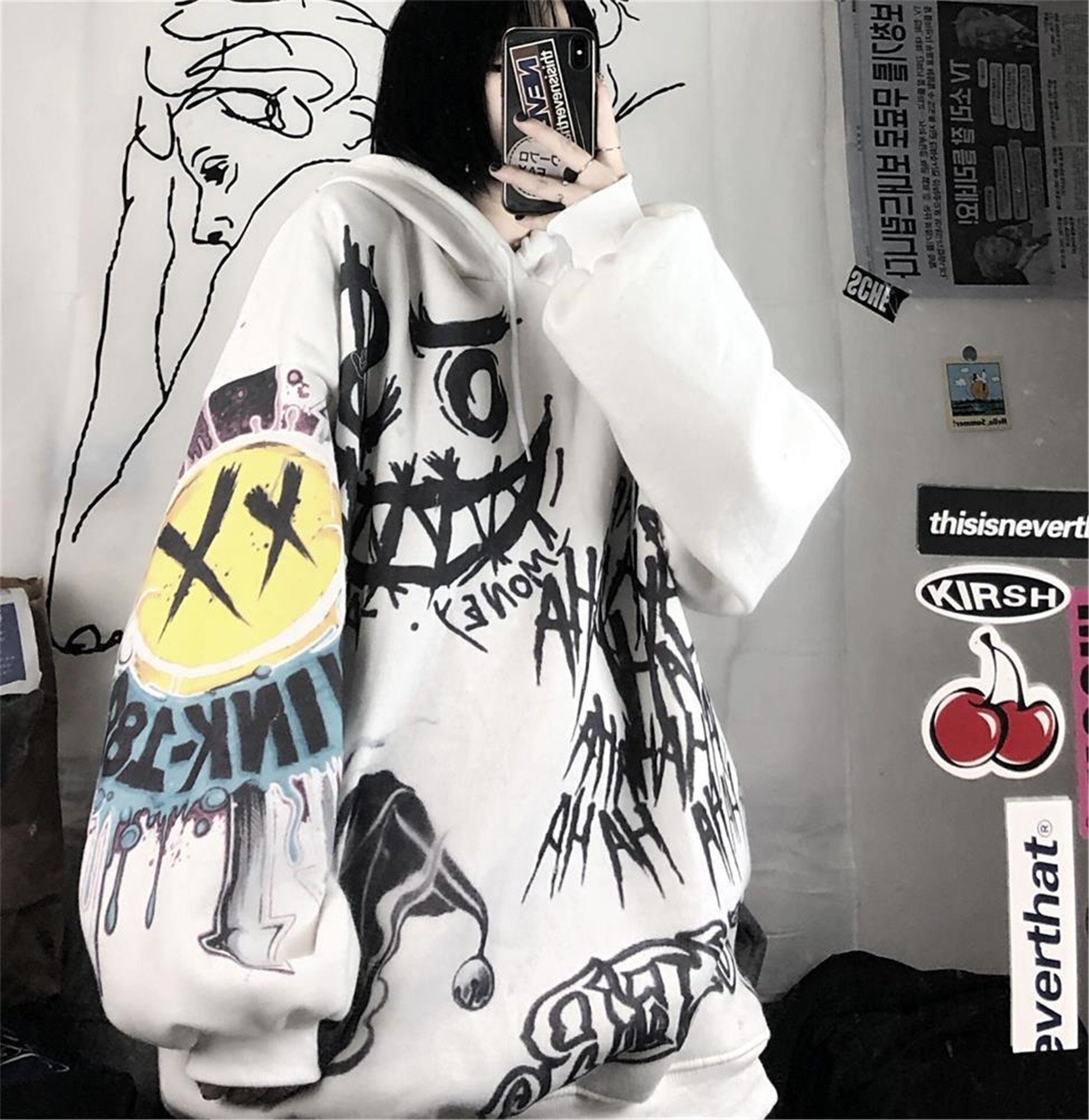 Graffiti Hoodie - Etsy