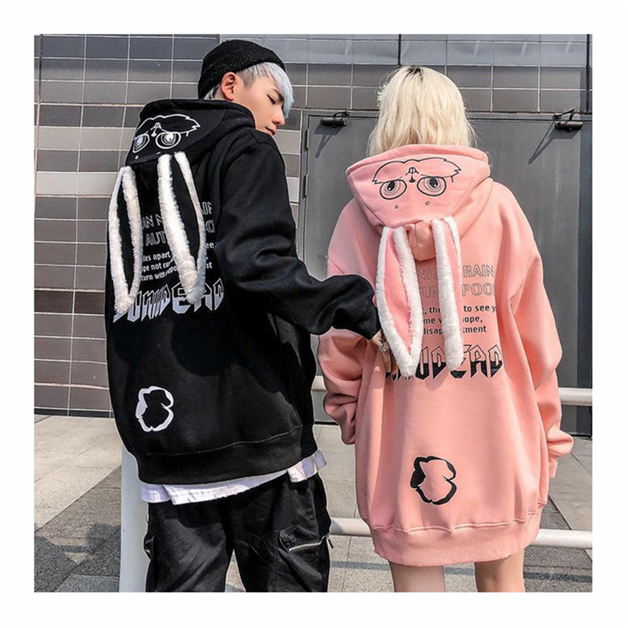 rabbit ear hoodie jacket