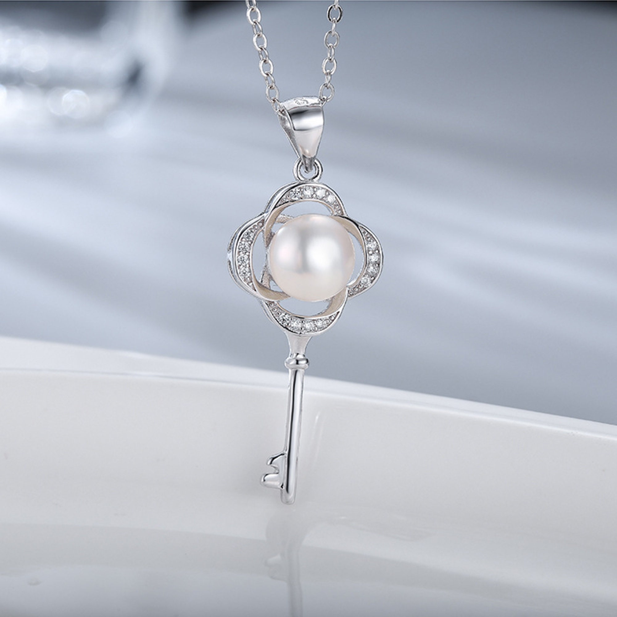 Pearlinlaid Pendant Holder S925 Sterling Pendant Setting Etsy