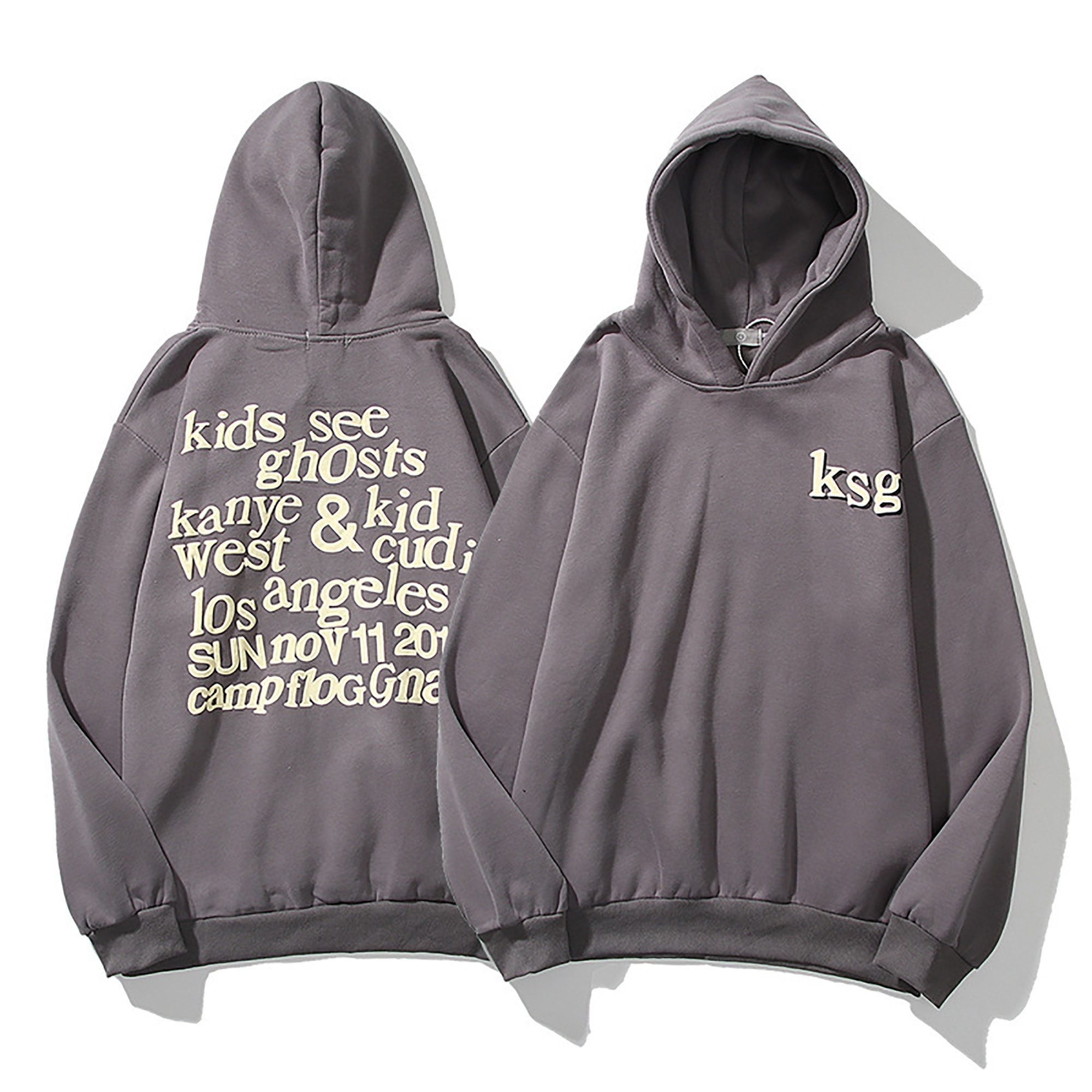 KANYE WEST KSG Hoodie Aesthetic Hoodie Oversize Fleece - Etsy