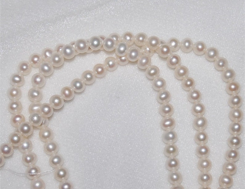 Freshwater Pearl High Luster Sold by Strip AA7-8mm Jewelry Making Beads ...