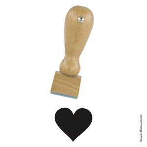 Stempel Holz für Bonuskarten, Korrekturen Treuekarten und DIY Basteln Herz
