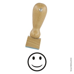 Carimbo de madeira para cartões de bônus, cartões de fidelidade de correção e smiley de artesanato DIY