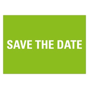 Einladungskarten Einladung Save the Date, DIN A6 mit weißer Rückseite, 10 Stück, DIN A6
