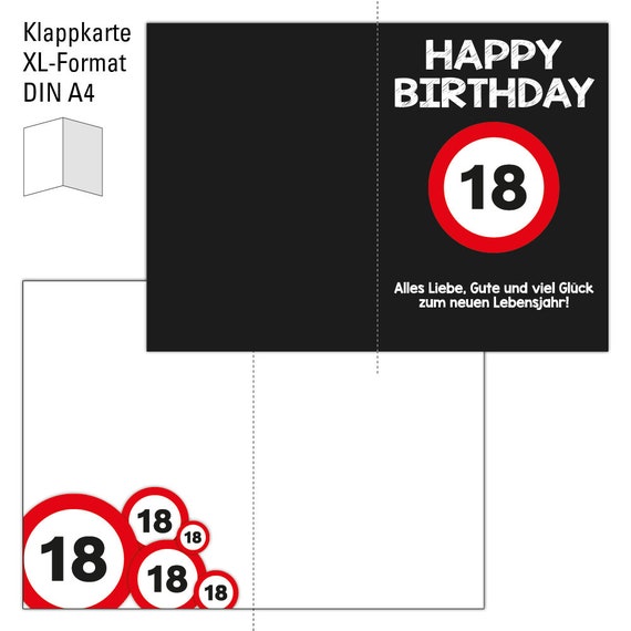 WBdesignz Biglietto di auguri per 17 compleanno con busta, divertente biglietto di compleanno Happy Wurzel aus 289 Birthday, biglietto di auguri di matematica per compleanno, biglietto di auguri