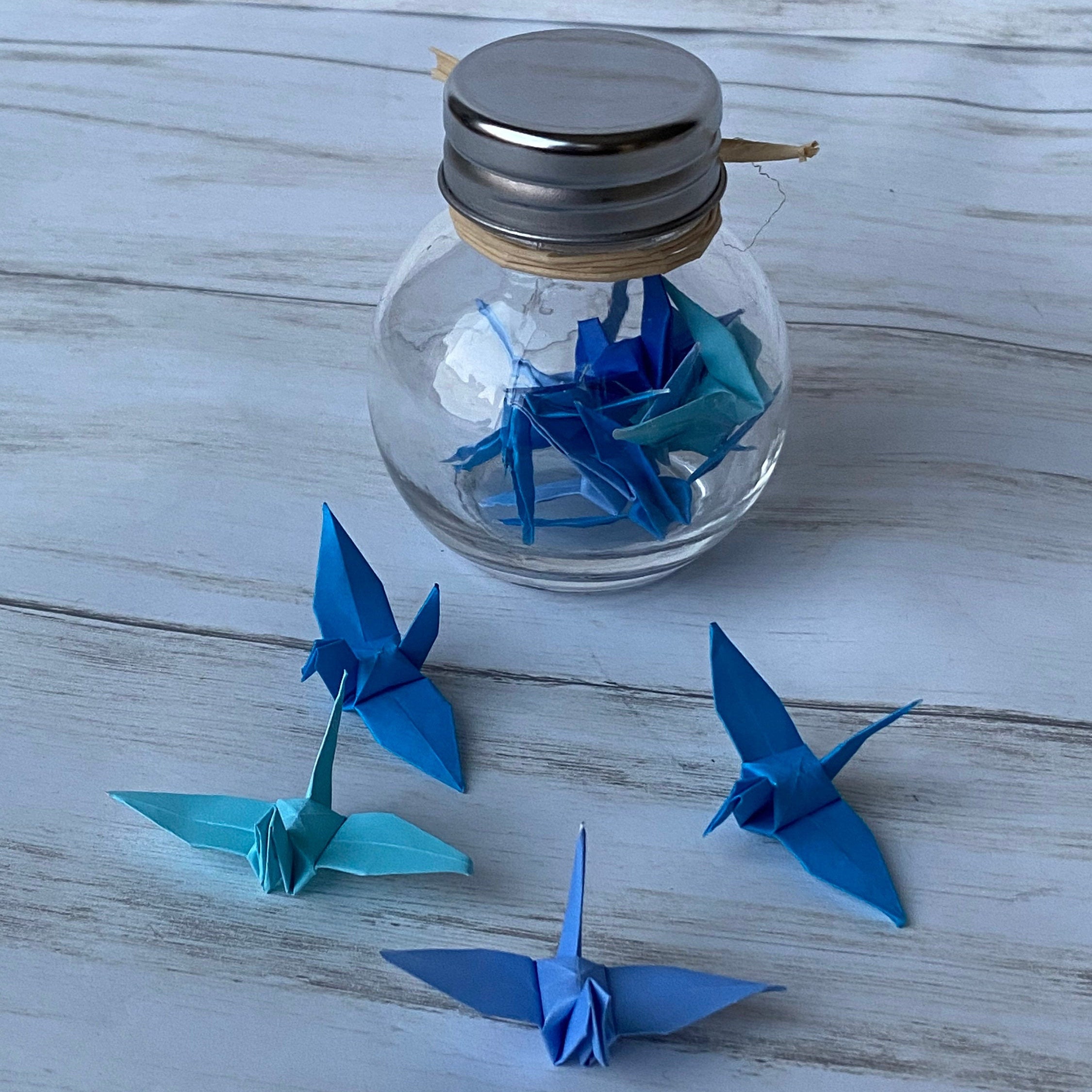 Origami Crane Jars Party Favors Wedding Favors Unique Etsy