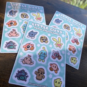 Little Guys From Videogames Vinyl-Aufkleberbogen