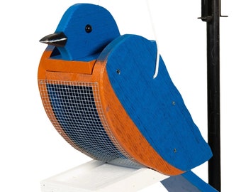 Bluebird Wooden Bird Feeder