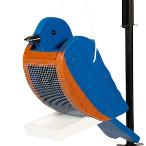 Bluebird Wooden Bird Feeder