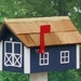 Traditional Dutch Barn Wooden Mailbox - Etsy