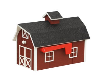 Red Barn Mailboxes Etsy
