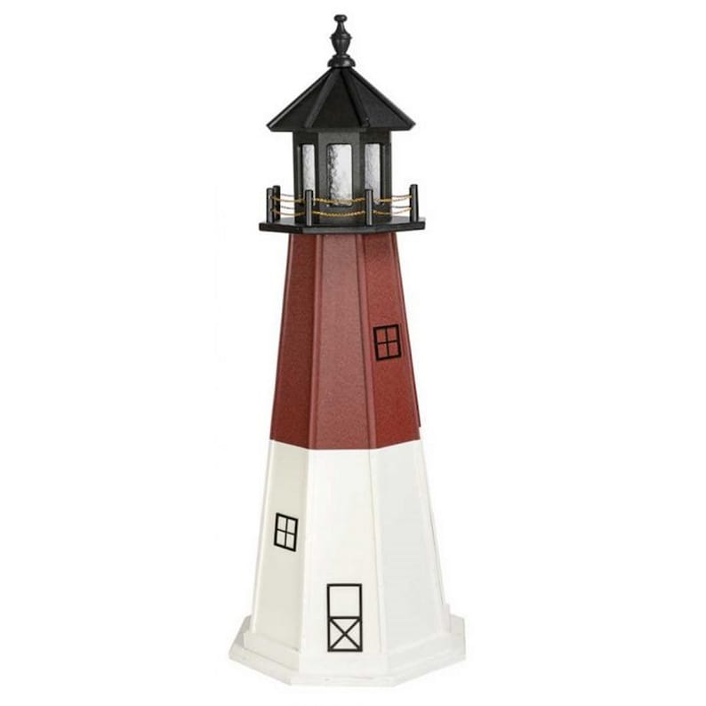 Barnegat Wooden Lighthouse Solar Decorative Lawn and Garden - Etsy