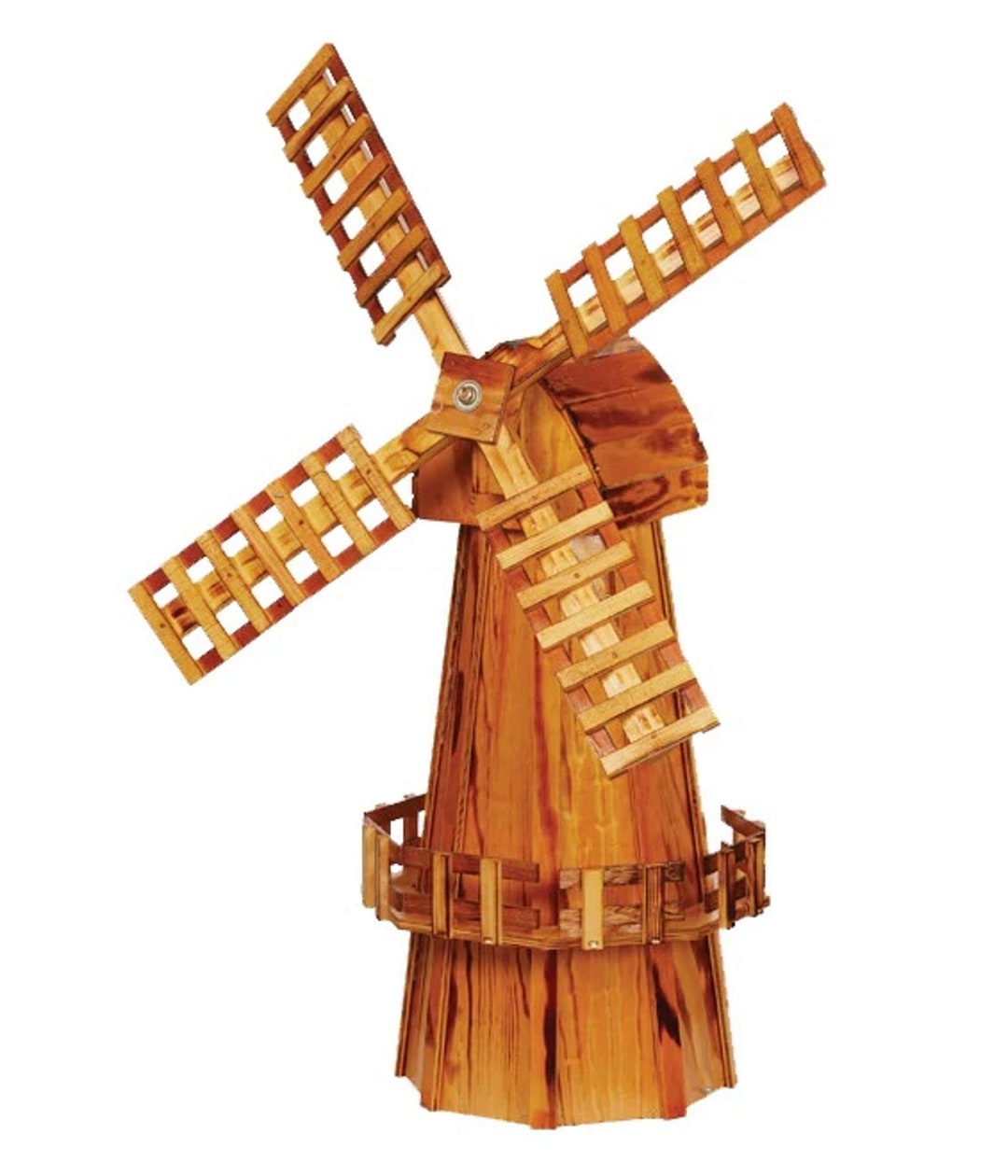 Medium Wooden Garden Windmill Etsy