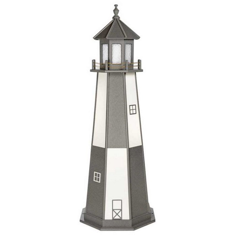 Cape Henry Wooden Lighthouse Solar Decorative Lawn and Garden Etsy