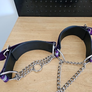 Reflective BDSM Martingale Collar image 6