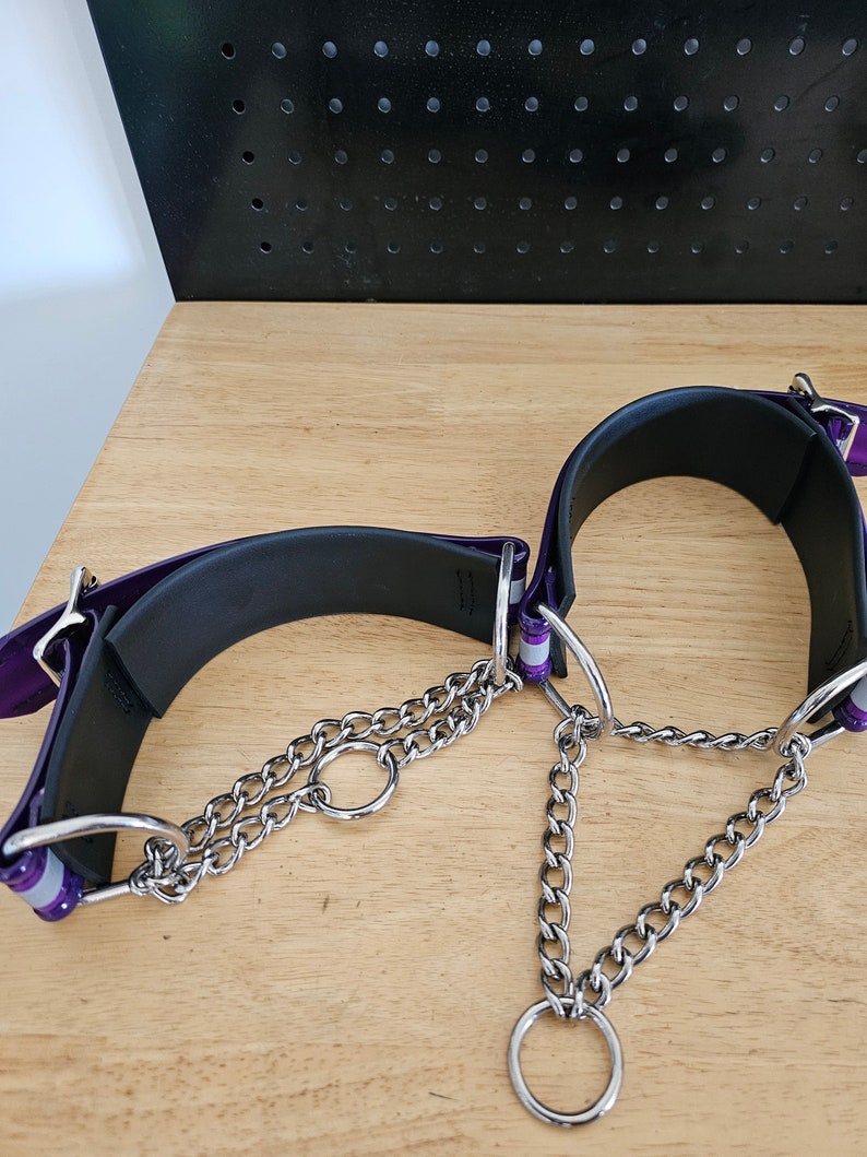 Reflective BDSM Martingale Collar image 6