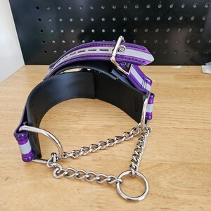 Reflective BDSM Martingale Collar image 5